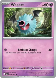 Woobat, Paldean Fates 032/91