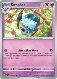 Swoobat, Paldean Fates 033/91