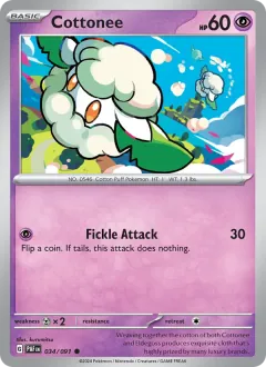 Cottonee, Paldean Fates 034/91
