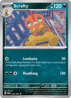 Scrafty, Paldean Fates 061/91