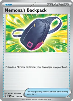 Nemona's Backpack, Paldean Fates 083/91