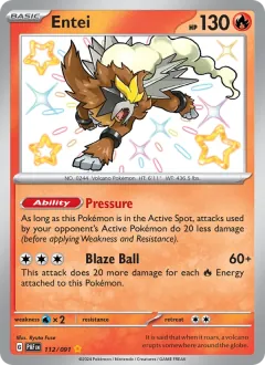 Entei, Paldean Fates 112/91