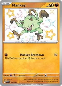 Mankey, Paldean Fates 169/91