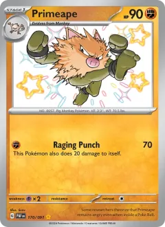 Primeape, Paldean Fates 170/91