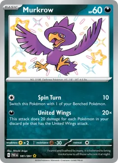 Murkrow, Paldean Fates 181/91