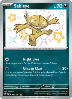 Sableye, Paldean Fates 184/91