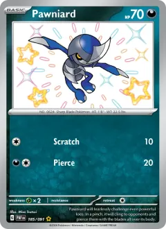 Pawniard, Paldean Fates 185/91