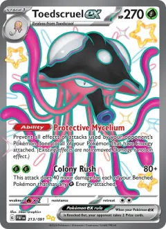 Toedscruel ex, Paldean Fates 213/91