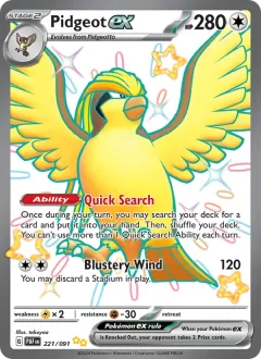 Pidgeot ex, Paldean Fates 221/91