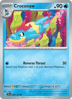 Croconaw, Temporal Forces 040/162