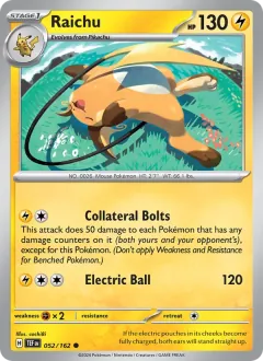 Raichu, Temporal Forces 052/162