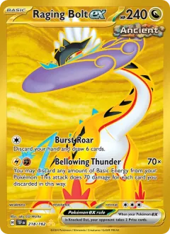 Raging Bolt ex, Temporal Forces 218/162