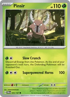 Pinsir, Twilight Masquerade 003/167