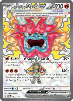 Hearthflame Mask Ogerpon ex, Twilight Masquerade 192/167