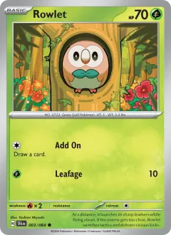 Rowlet, Shrouded Fable 003/64