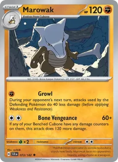 Marowak, Stellar Crown 073/142