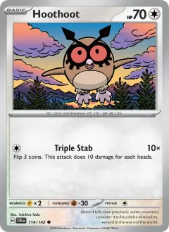 Hoothoot, Stellar Crown 114/142
