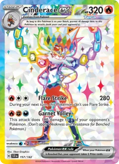 Cinderace ex, Stellar Crown 157/142