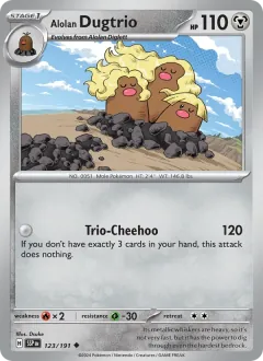 Alolan Dugtrio, Surging Sparks 123/191