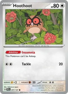 Hoothoot, Prismatic Evolutions 077/131