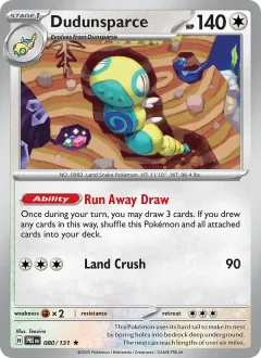 Dudunsparce, Prismatic Evolutions 080/131