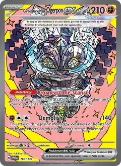 Cornerstone Mask Ogerpon ex, Prismatic Evolutions 160/131