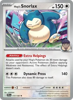 Hop's Snorlax, Journey Together 117/159