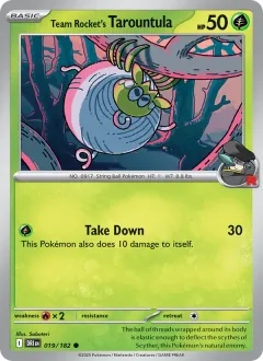 Team Rocket's Tarountula, Destined Rivals 019/182