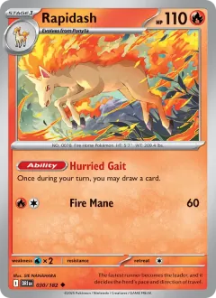 Rapidash, Destined Rivals 030/182