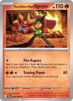 Hearthflame Mask Ogerpon, Destined Rivals 044/182