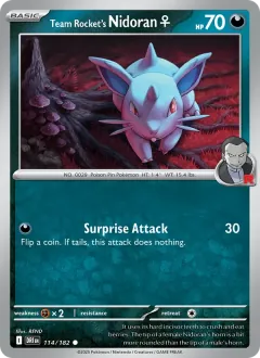 Team Rocket's Nidoran♀, Destined Rivals 114/182