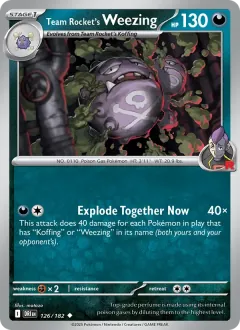 Team Rocket's Weezing, Destined Rivals 126/182