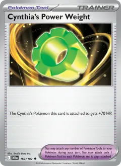 Cynthia's Power Weight, Destined Rivals 162/182