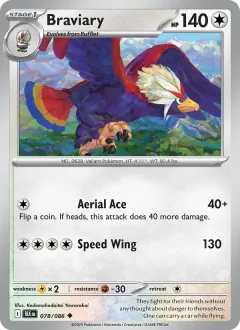 Braviary, Black Bolt 078/86