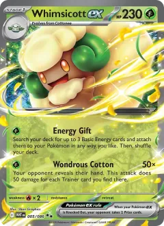 Whimsicott ex, White Flare 005/86