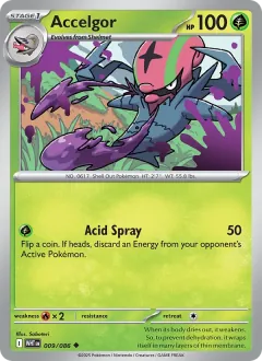 Accelgor, White Flare 009/86