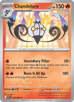 Chandelure, White Flare 018/86