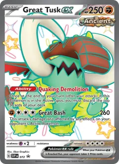 Great Tusk ex, SVP Black Star Promos 072/225