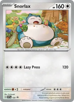 Snorlax, SVP Black Star Promos 122/225