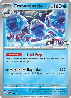Crabominable, SVP Black Star Promos 134/225