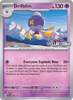 Drifblim, SVP Black Star Promos 135/225