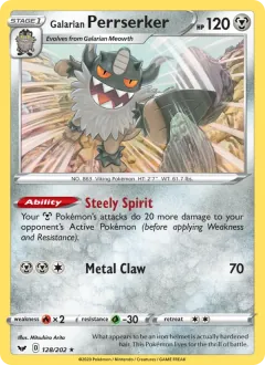 Galarian Perrserker, Sword & Shield 128/202