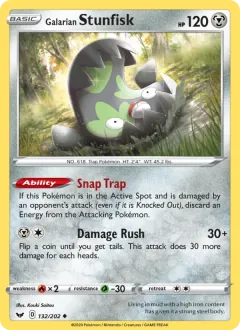 Galarian Stunfisk, Sword & Shield 132/202