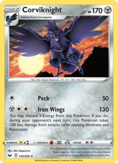 Corviknight, Sword & Shield 135/202