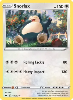 Snorlax, Sword & Shield 140/202