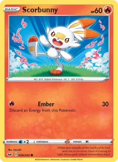 Scorbunny, Sword & Shield 30/202
