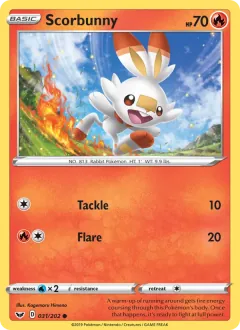 Scorbunny, Sword & Shield 31/202