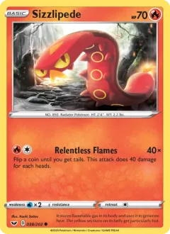 Sizzlipede, Sword & Shield 38/202