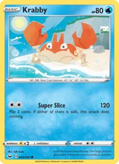 Krabby, Sword & Shield 43/202