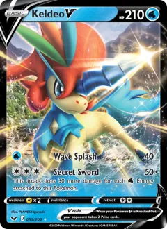 Keldeo V, Sword & Shield 53/202